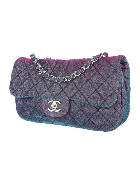 Chanel Iridescent Sparkle & Glitter Flap Bag 